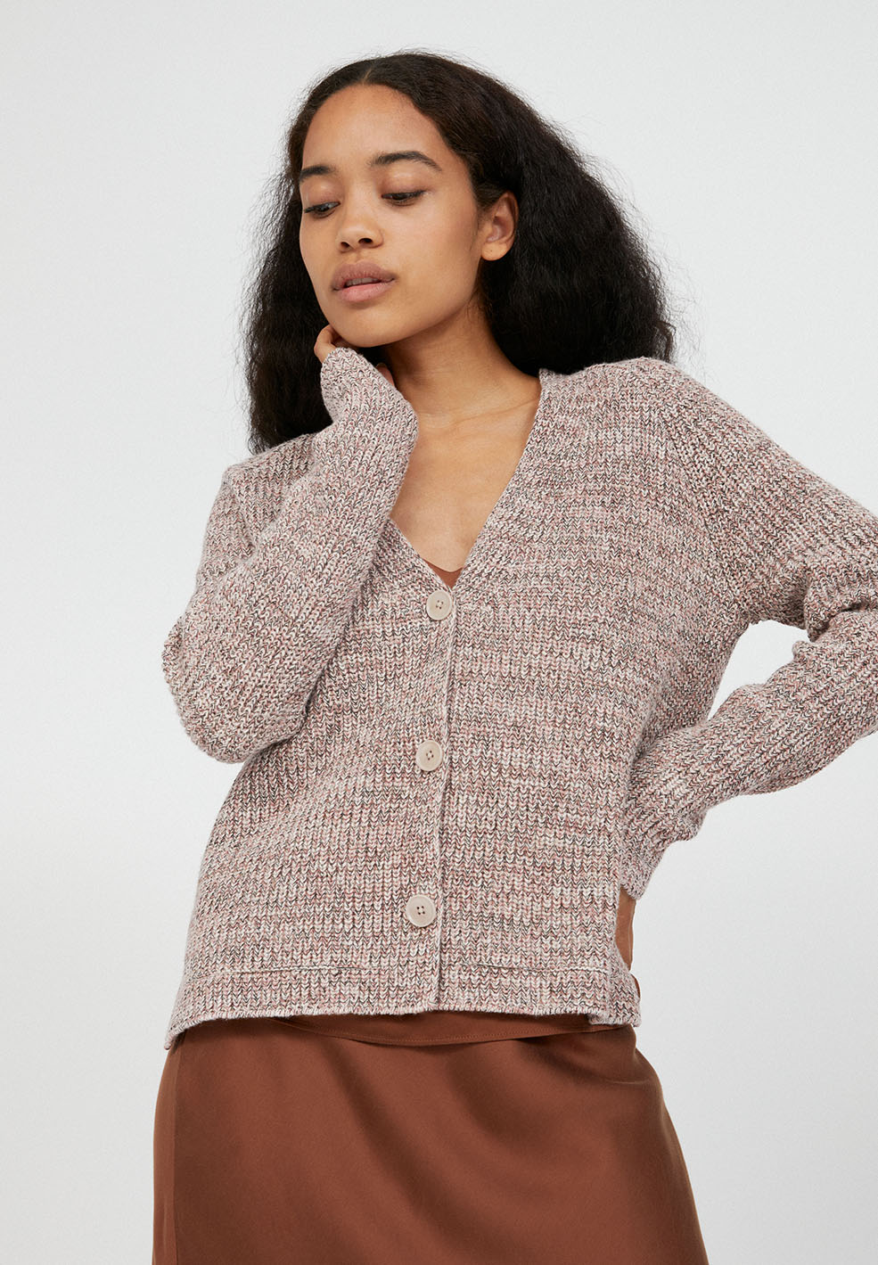 30002248-1522 Armedangels Strickjacke Nuriaa Mouline