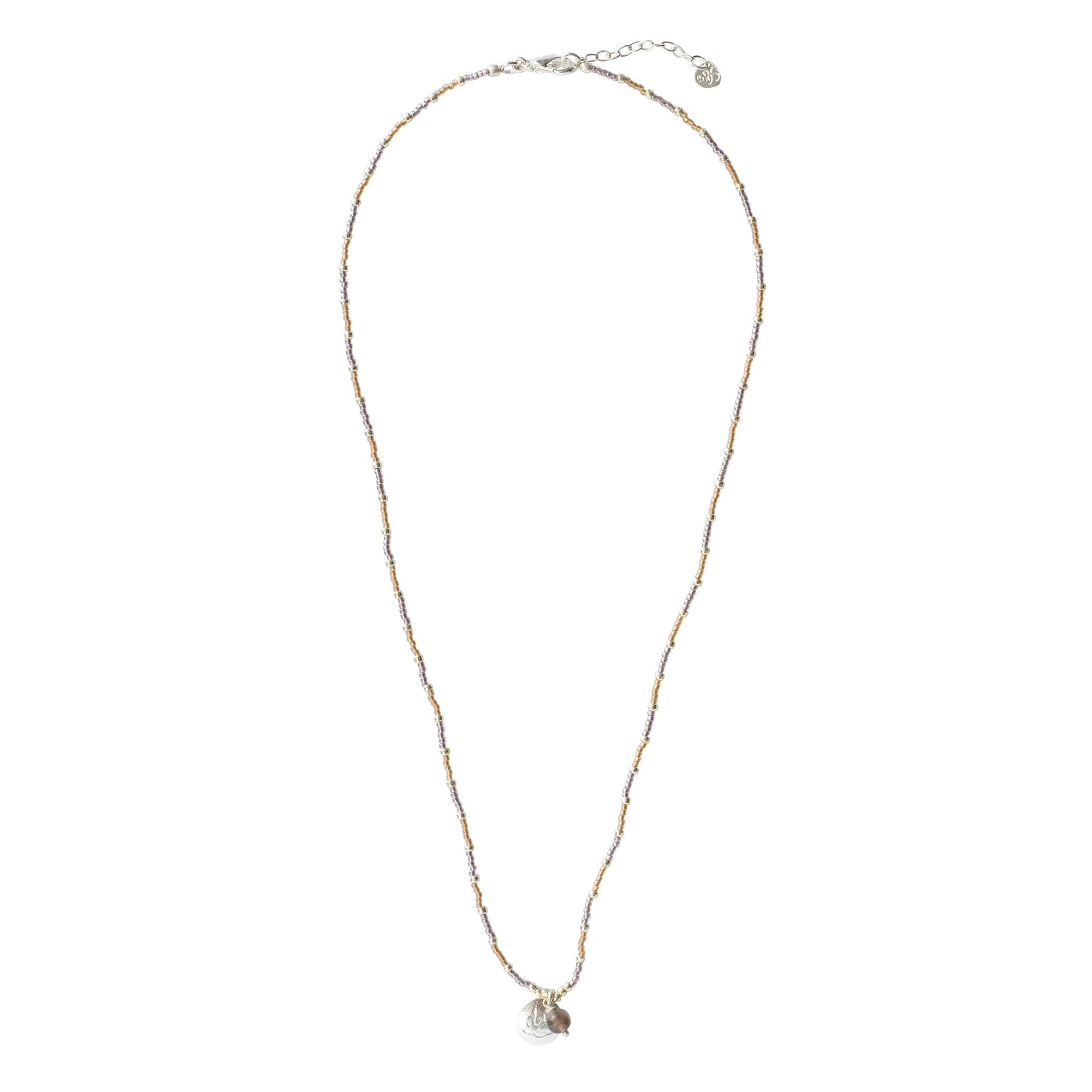 BL30237-Fresh-Smokey-Quartz-Silver-Necklace-1