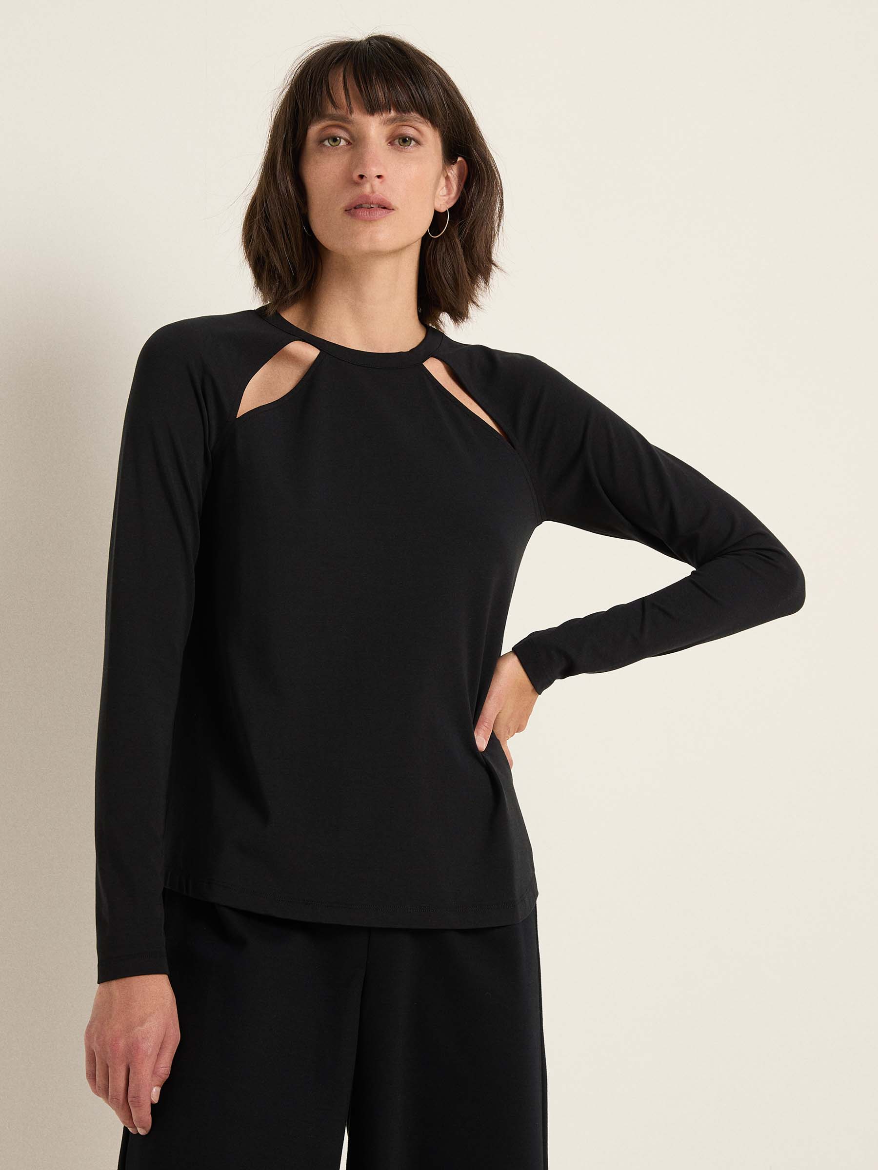 LANIUS_AW23_13697-199-black-34_Raglanshirt-mit-Cut-Out_02 LANIUS_AW23_13697-199-black-34_Raglanshirt-mit-Cut-Out_02