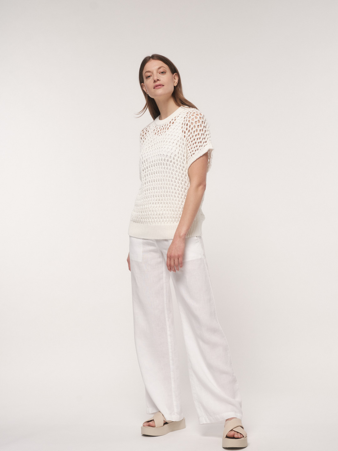 LANIUS_SS23_13574-00_Pullunder-mit-Netzmuster_milk_02 LANIUS_SS23_13574-00_Pullunder-mit-Netzmuster_milk_02