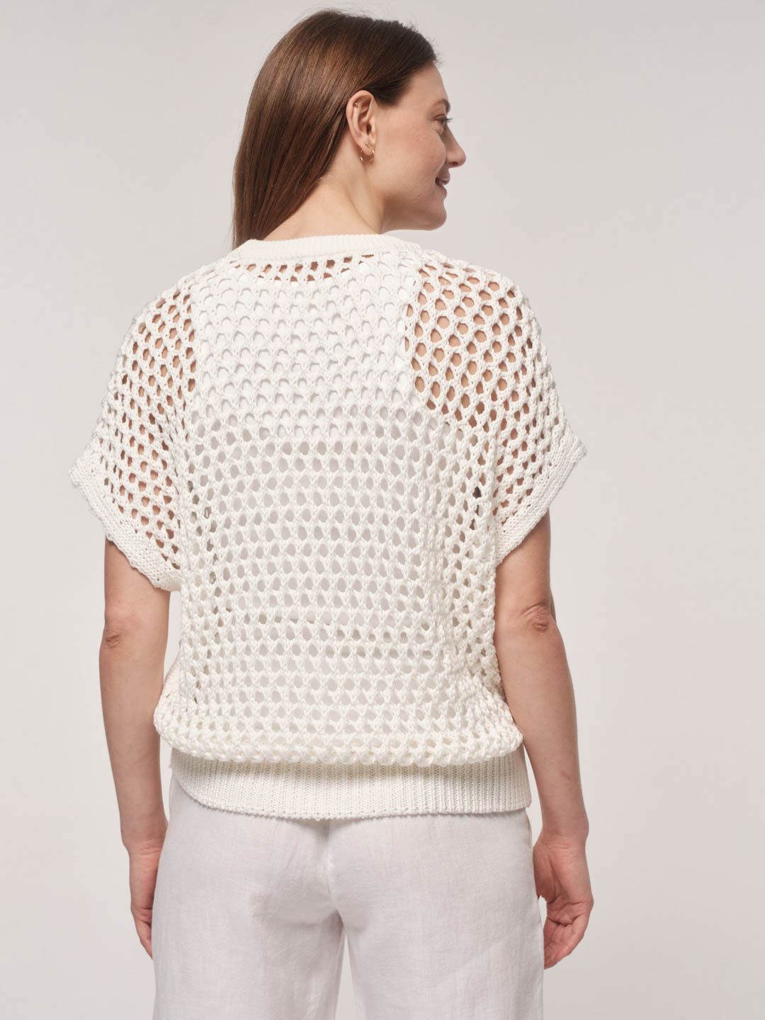 LANIUS_SS23_13574-00_Pullunder-mit-Netzmuster_milk_05 LANIUS_SS23_13574-00_Pullunder-mit-Netzmuster_milk_05