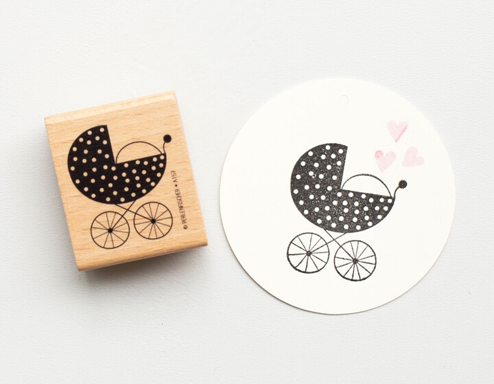 Stempel Kinderwagen Perlenfischer